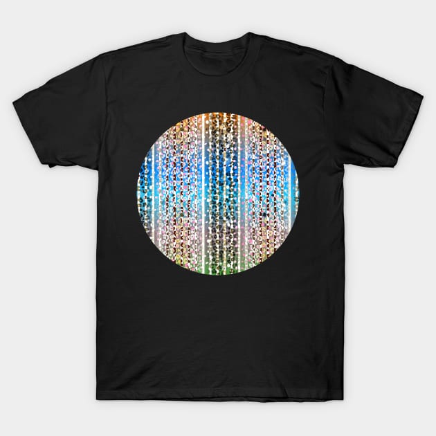 Colourful gradient unique flowers leopard stripes abstract modern 255 Pattern T-Shirt by dvongart